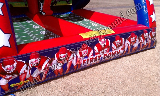 Inflatable football throwing game rental Phoenix Arizona